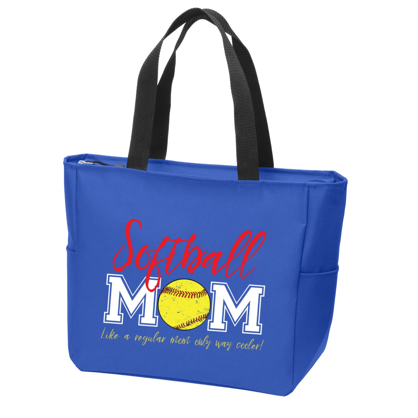 Softball Mom Like A Regular Mom Only Cooler Design Cool Gift Zip Tote Bag