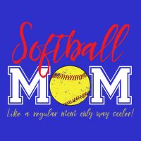 Softball Mom Like A Regular Mom Only Cooler Design Cool Gift Zip Tote Bag