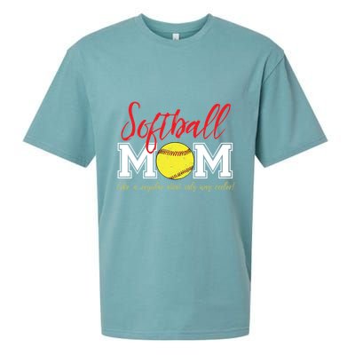 Softball Mom Like A Regular Mom Only Cooler Design Cool Gift Sueded Cloud Jersey T-Shirt