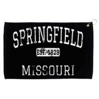 Springfield Missouri Mo Vintage Grommeted Golf Towel