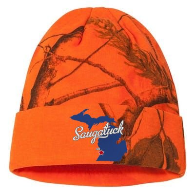 Saugatuck Michigan MI Map Kati Licensed 12" Camo Beanie