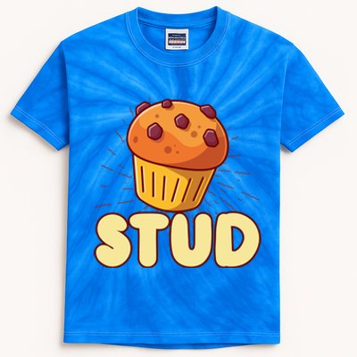 Stud Muffin Muffin Cake Baker Great Gift Kids Tie-Dye T-Shirt