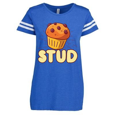 Stud Muffin Muffin Cake Baker Great Gift Enza Ladies Jersey Football T-Shirt