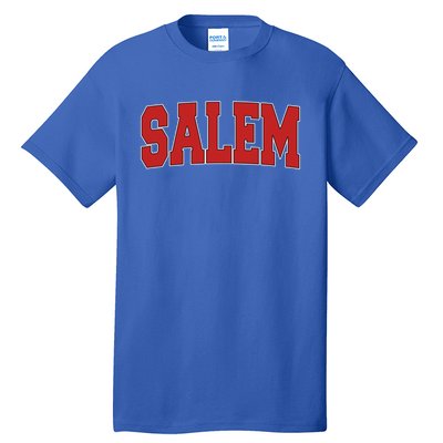 Salem Ma Massachusetts Varsity Style Usa Vintage Sports Gift Tall T-Shirt