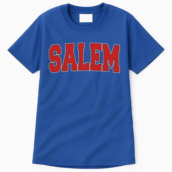 Salem Ma Massachusetts Varsity Style Usa Vintage Sports Gift Tall T-Shirt