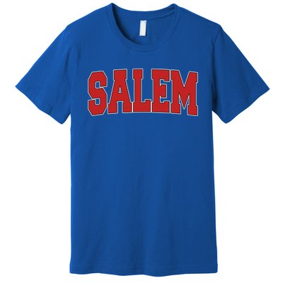 Salem Ma Massachusetts Varsity Style Usa Vintage Sports Gift Premium T-Shirt