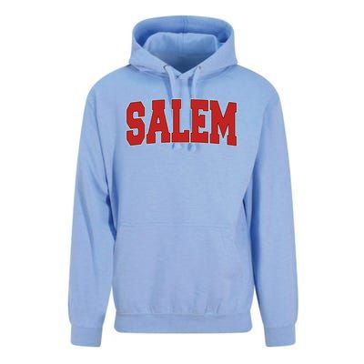 Salem Ma Massachusetts Varsity Style Usa Vintage Sports Gift Unisex Surf Hoodie