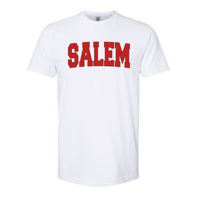 Salem Ma Massachusetts Varsity Style Usa Vintage Sports Gift Softstyle CVC T-Shirt