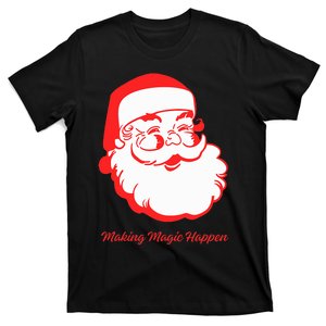 Santa Making Magic Happen  Classic  T-Shirt