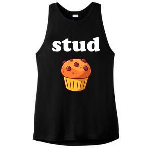 Stud Muffin Meaningful Gift Ladies PosiCharge Tri-Blend Wicking Tank