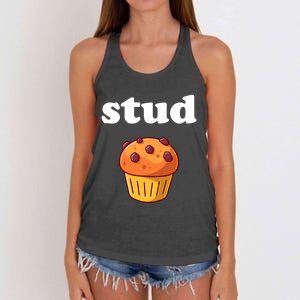 Stud Muffin Meaningful Gift Women's Knotted Racerback Tank