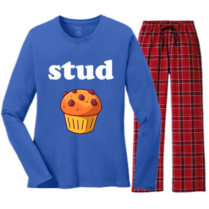 Stud Muffin Meaningful Gift Women's Long Sleeve Flannel Pajama Set 