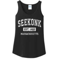 Seekonk Massachusetts Ma Vintage Sports Established Ladies Essential Tank