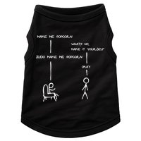 Sudo Make Me Popcorn - Funny Programming Jokes Doggie Tank