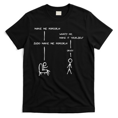 Sudo Make Me Popcorn - Funny Programming Jokes T-Shirt
