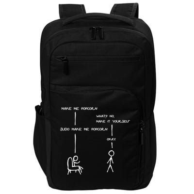 Sudo Make Me Popcorn - Funny Programming Jokes Impact Tech Backpack