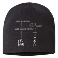 Sudo Make Me Popcorn - Funny Programming Jokes Sustainable Beanie