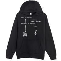 Sudo Make Me Popcorn - Funny Programming Jokes Premium Pullover Hoodie