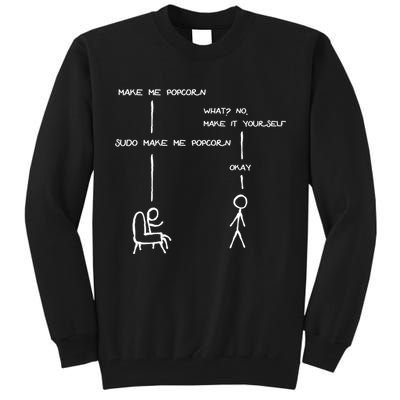 Sudo Make Me Popcorn - Funny Programming Jokes Tall Sweatshirt