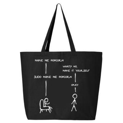 Sudo Make Me Popcorn - Funny Programming Jokes 25L Jumbo Tote