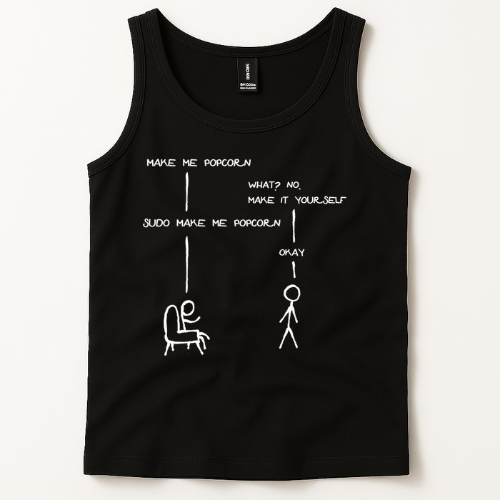 Sudo Make Me Popcorn - Funny Programming Jokes Tank Top