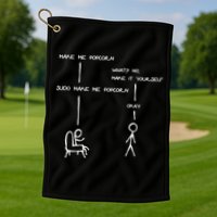 Sudo Make Me Popcorn - Funny Programming Jokes Golf Towel