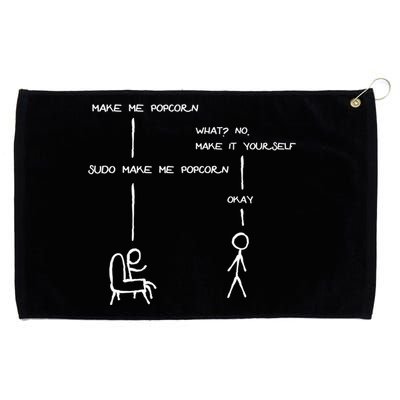 Sudo Make Me Popcorn - Funny Programming Jokes Grommeted Golf Towel