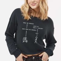 Sudo Make Me Popcorn - Funny Programming Jokes Cropped Pullover Crew