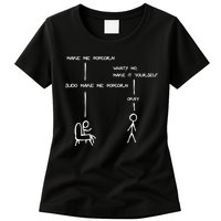 Sudo Make Me Popcorn - Funny Programming Jokes Womens T-Shirt