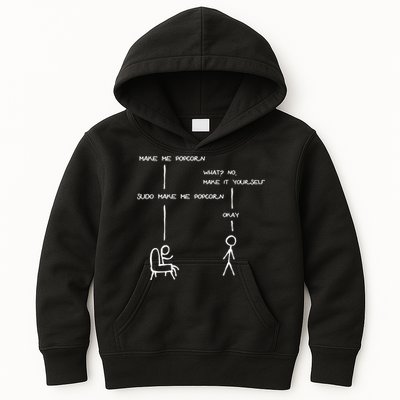 Sudo Make Me Popcorn - Funny Programming Jokes Kids Hoodie