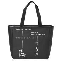 Sudo Make Me Popcorn - Funny Programming Jokes Zip Tote Bag