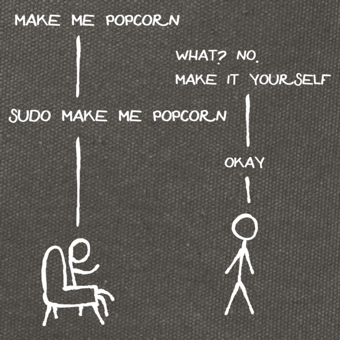 Sudo Make Me Popcorn - Funny Programming Jokes Cotton Canvas Backpack