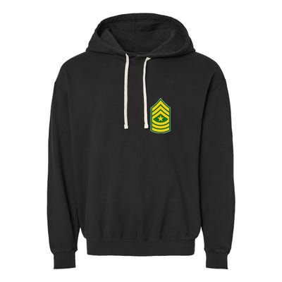 Sergeant Major Military Badge Garment-Dyed Fleece Hoodie