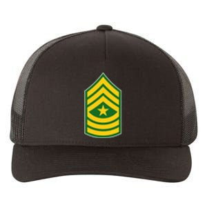 Sergeant Major Military Badge Yupoong Adult 5-Panel Trucker Hat