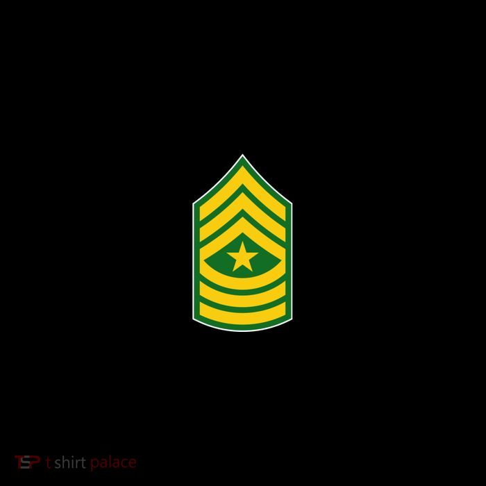 Sergeant Major Military Badge Button