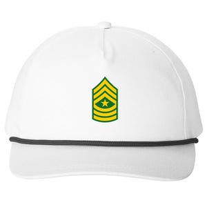 Sergeant Major Military Badge Snapback Five-Panel Rope Hat