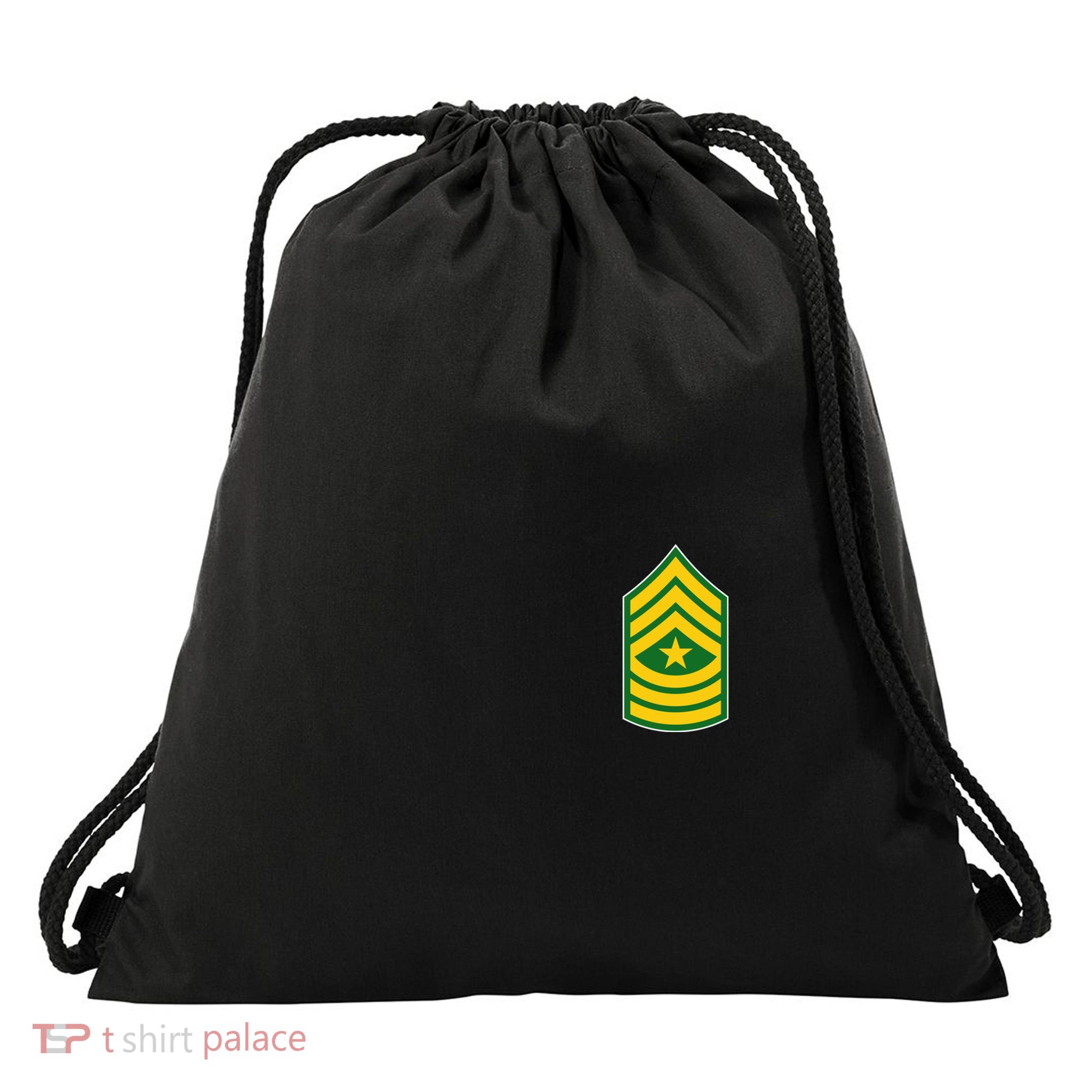 Sergeant Major Military Badge Drawstring Bag