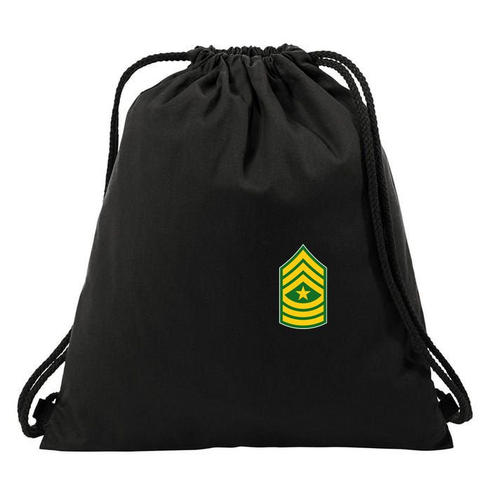 Sergeant Major Military Badge Drawstring Bag