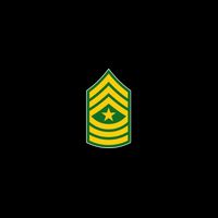 Sergeant Major Military Badge Drawstring Bag