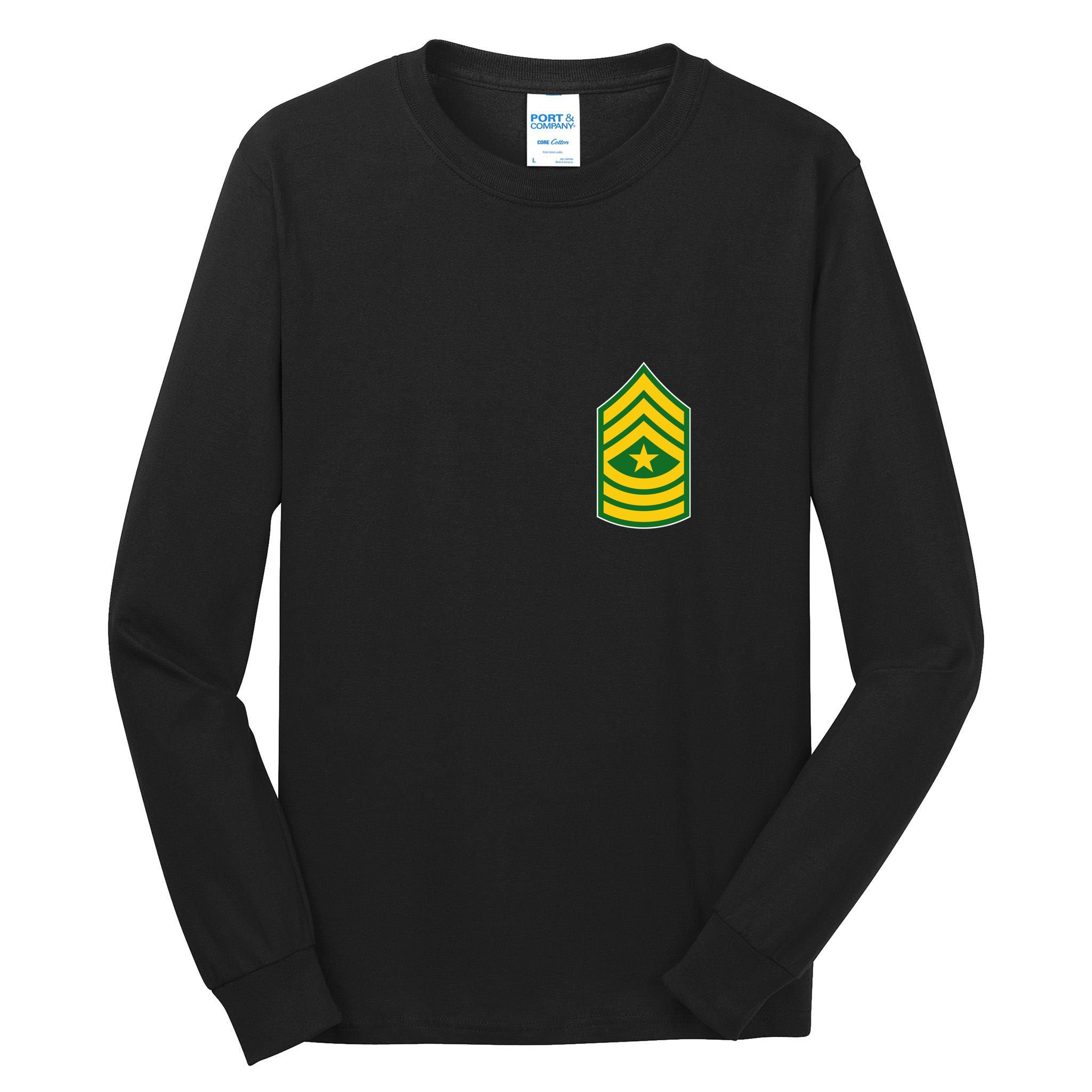 Sergeant Major Military Badge Tall Long Sleeve T-Shirt