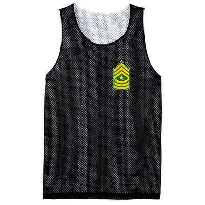 Sergeant Major Military Badge Mesh Reversible Basketball Jersey Tank