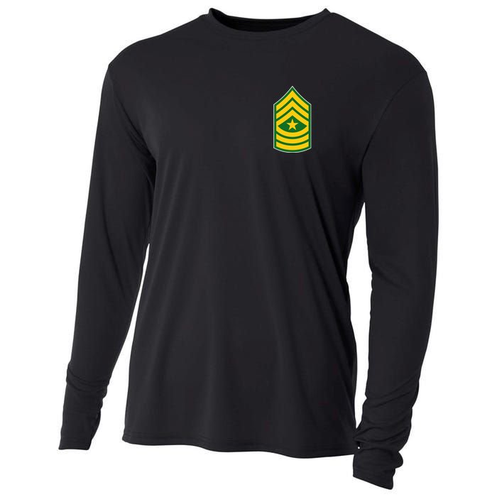 Sergeant Major Military Badge Cooling Performance Long Sleeve Crew