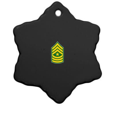 Sergeant Major Military Badge Ceramic Star Ornament