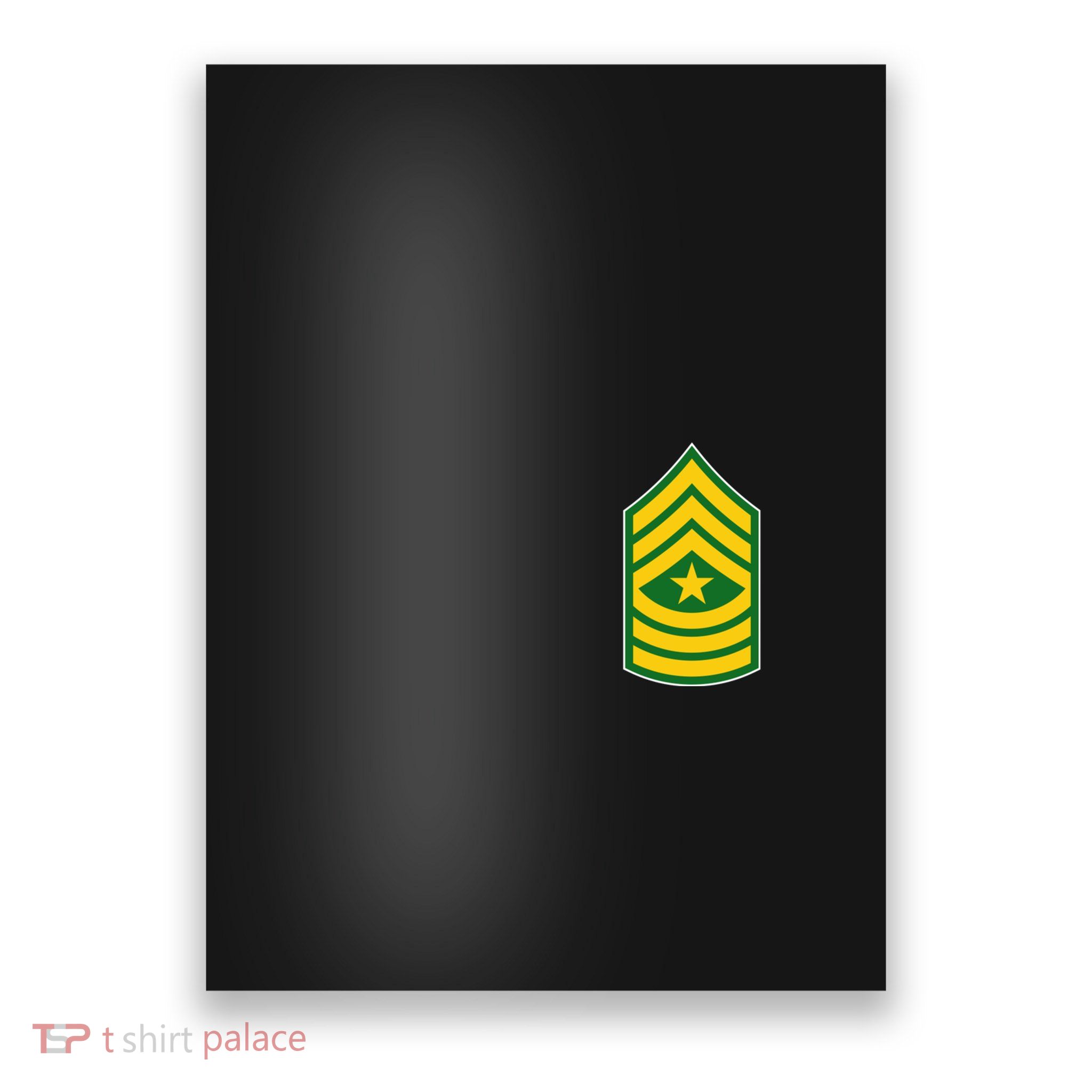 Sergeant Major Military Badge Poster
