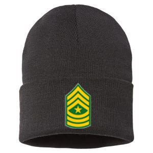 Sergeant Major Military Badge Sustainable Knit Beanie