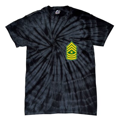 Sergeant Major Military Badge Tie-Dye T-Shirt