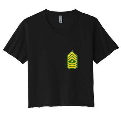 Sergeant Major Military Badge Crop Top