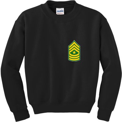 Sergeant Major Military Badge Kids Sweatshirt
