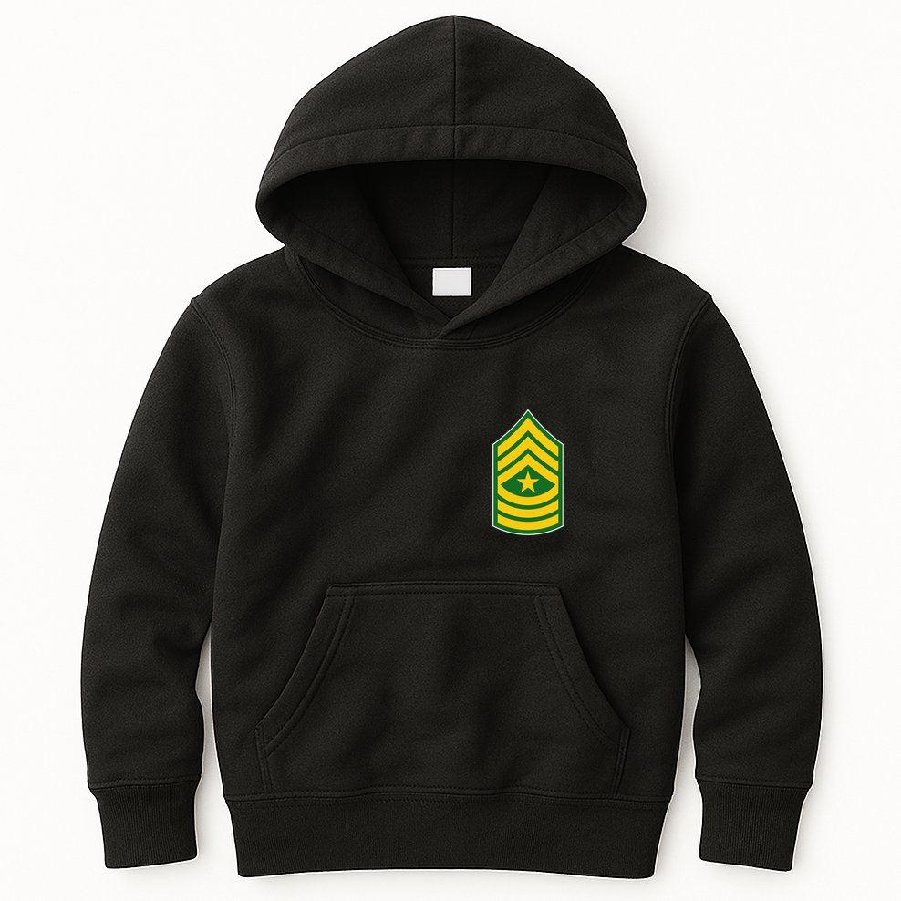 Sergeant Major Military Badge Kids Hoodie