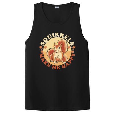 Squirrels Make Me Happy | Squirrel Lover Gift PosiCharge Competitor Tank